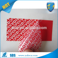 Etiqueta anti-roubo PET VOID adesivo adesivo de garantia vazio se adulterado para embalagem de cartão